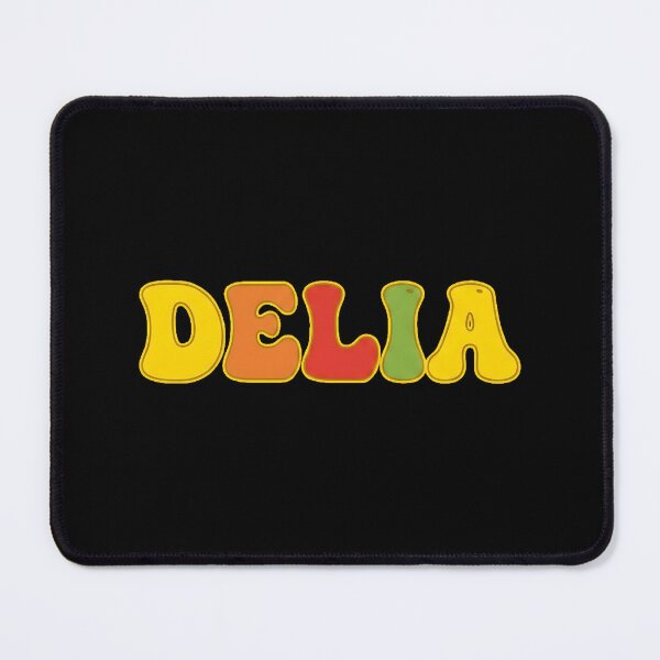 Item preview, ❤️ Delia Personalized Name Wavy Retro Shirt, Coffee Mug, Sticker Gift designed and sold by HelixPedia.