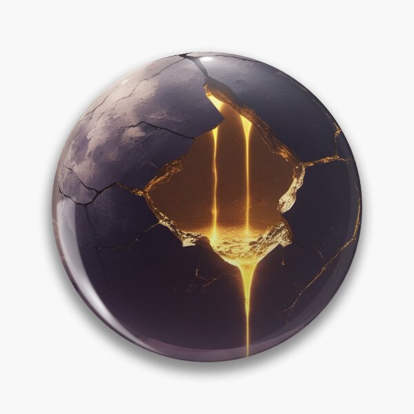 Item preview, Cracked Planet Golden Core designed and sold by MAWOdesign.