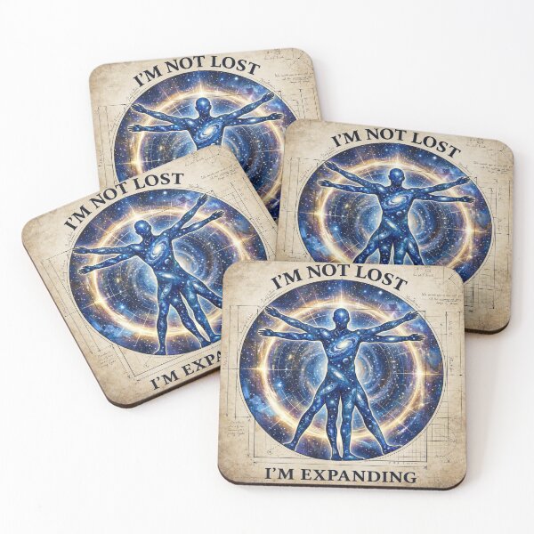 Item preview, I’m Not Lost; I’m Expanding – Cosmic Human Vitruvian Design designed and sold by bluesirian22.
