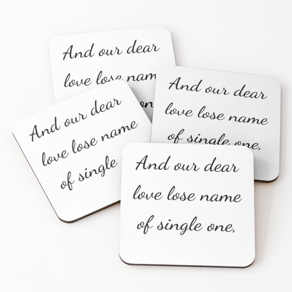 Item preview, "And our dear love lose name of single one," - handwriting black designed and sold by ariksworld.