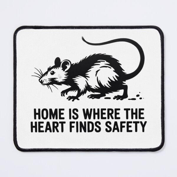 Item preview, Banksy Rat - Home is where the heart finds safety designed and sold by 123ks.