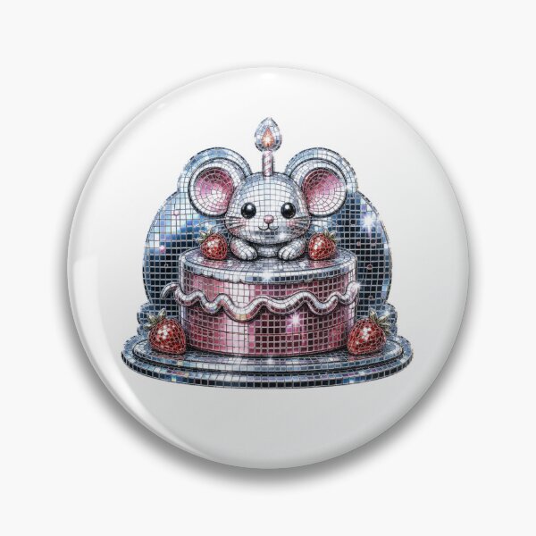 Artikelvorschau, Cute Disco Mouse Cake Aesthetic entworfen und verkauft von TessHandmadeCreation .