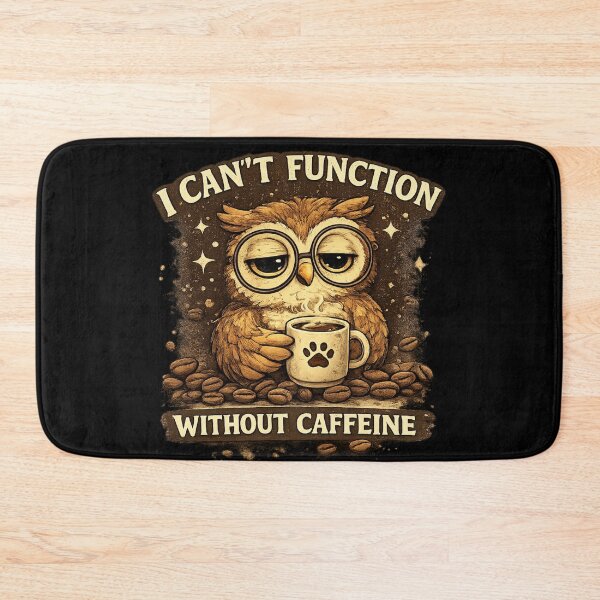 Item preview, Funny Tired Owl I Can't Function Without Caffeine Coffee Lover designed and sold by Hobby-up.