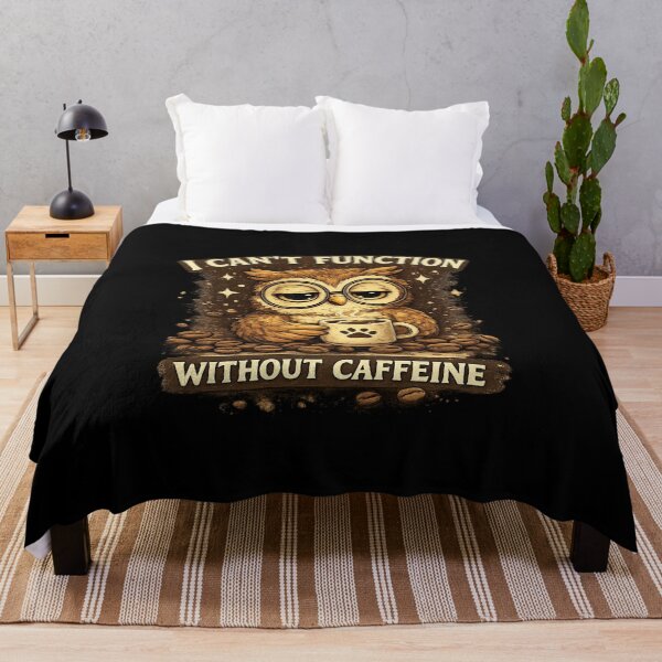 Item preview, Funny Tired Owl I Can't Function Without Caffeine Coffee Lover designed and sold by Hobby-up.