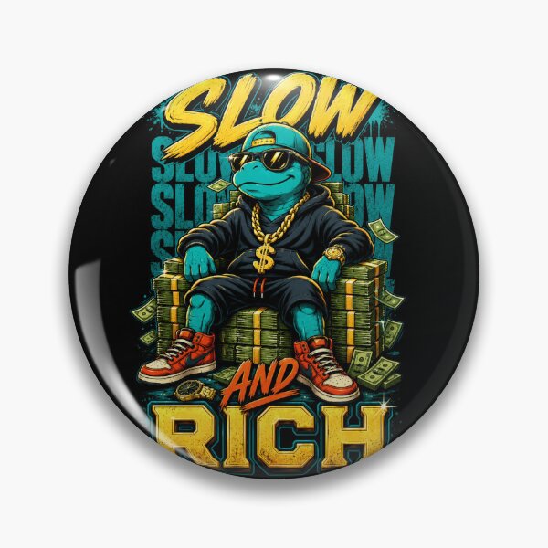 Artikelvorschau, Langsam und reich | Turtle Streetwear Design entworfen und verkauft von FocusedPatterns.