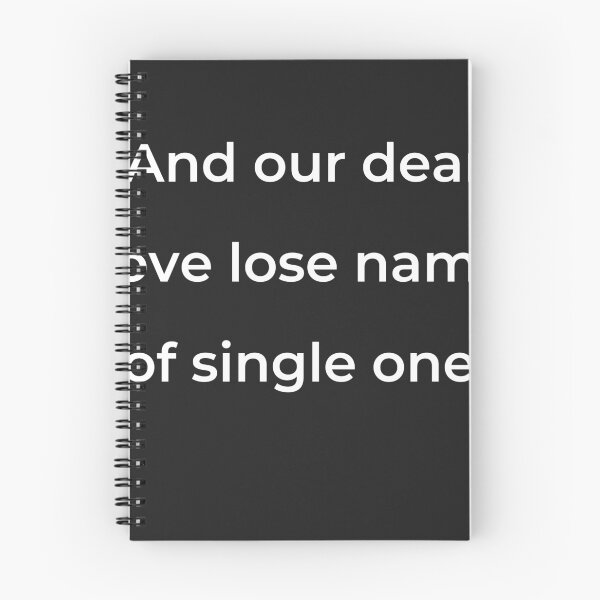 Item preview, "And our dear love lose name of single one," - print white designed and sold by ariksworld.