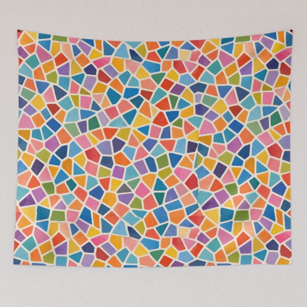 Item preview, Candy Mosaic Dreams – Colorful Abstract Tile Pattern designed and sold by blankTeeShirt.
