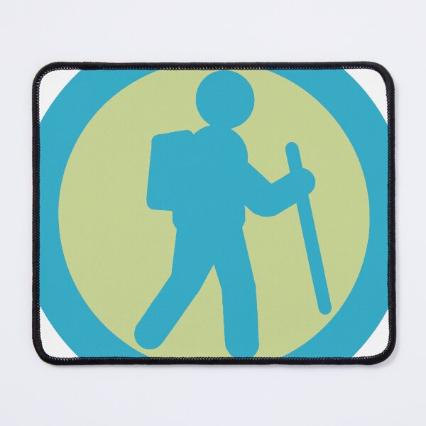Item preview, Hiker Icon teal green designed and sold by TinkyInkyFinky.