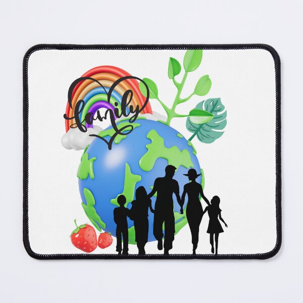 Item preview, Happy Family Loving Our Beautiful Planet Earth designed and sold by BarakahCrafts.