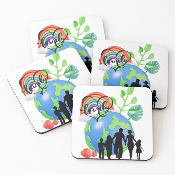 Item preview, Happy Family Loving Our Beautiful Planet Earth designed and sold by BarakahCrafts.