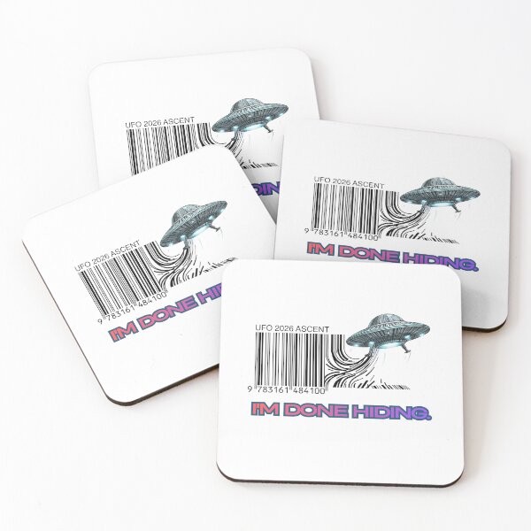 Item preview, UFO Barcode Disguise I'm Done Hiding 2026 designed and sold by Talk to Alien UFO.