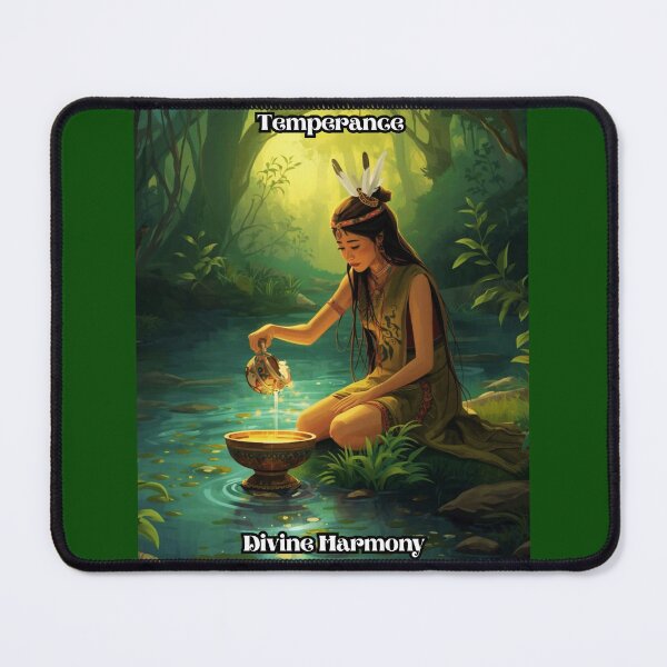 Item preview, Temperance - Tarot Card from Wildwood Green Witch Tarot Deck designed and sold by Earth Nature Creations.