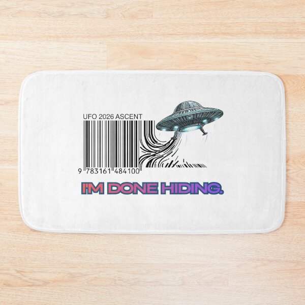 Item preview, UFO Barcode Disguise I'm Done Hiding 2026 designed and sold by Talk to Alien UFO.
