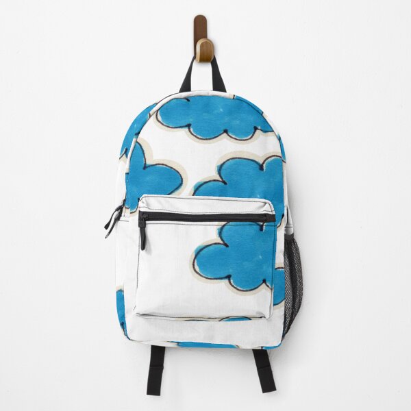 Item preview, Cute Hand Drawn Blue Clouds Pattern Art designed and sold by Rhodes Shop.