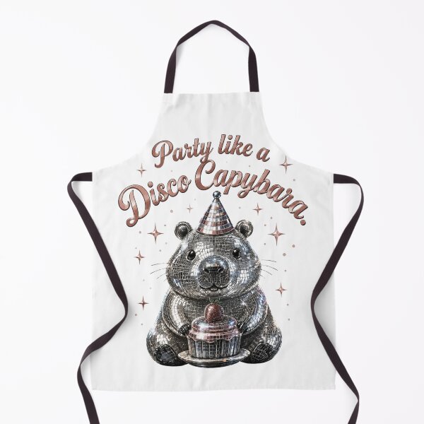 Artikelvorschau, Party Like a Disco Capybara entworfen und verkauft von TessHandmadeCreation .