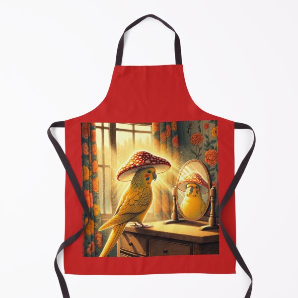 Item preview, Budgie Mucki and the Toadstool Hat designed and sold by LegademaArt.