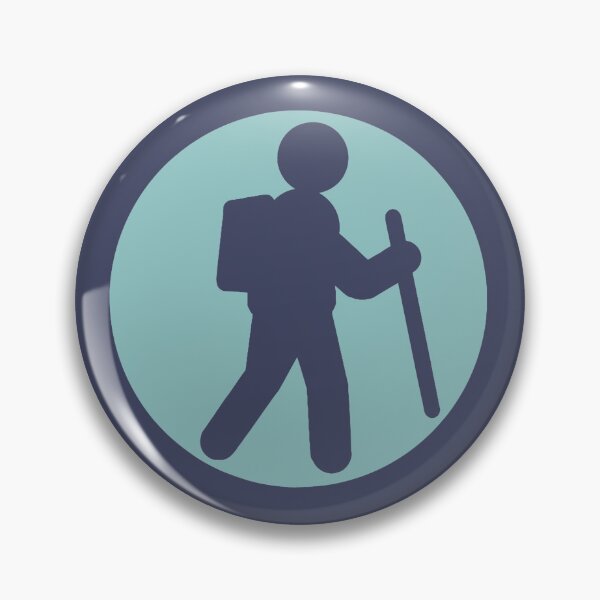 Item preview, Hiker Icon indigo designed and sold by TinkyInkyFinky.