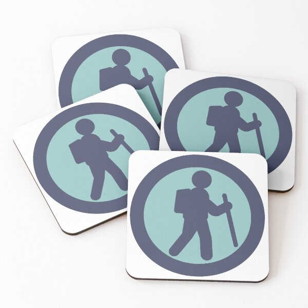 Item preview, Hiker Icon indigo designed and sold by TinkyInkyFinky.