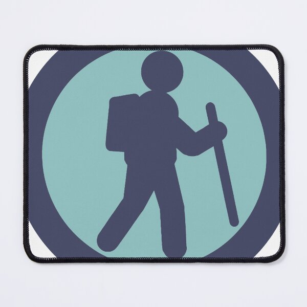 Item preview, Hiker Icon indigo designed and sold by TinkyInkyFinky.