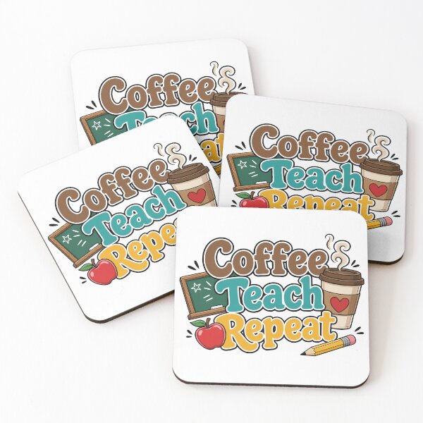 Item preview, Coffee Teach Repeat Teacher  designed and sold by PlushFutura.