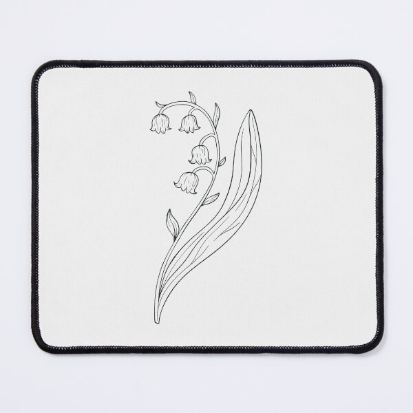 Item preview, Lily of the Valley May Birth Flower Pretty Line Drawing designed and sold by winterpumpkin.