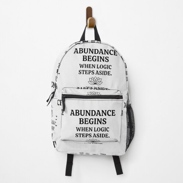 Item preview, Abundance Begins When Logic Steps designed and sold by SitInSilence24.