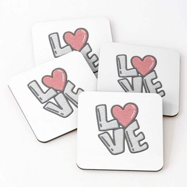 Item preview, LOVE Embroidered Patch Aesthetic Sticker designed and sold by Rhodes Shop.