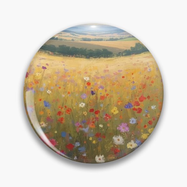 Item preview, Flower field oil painting  designed and sold by leycora.