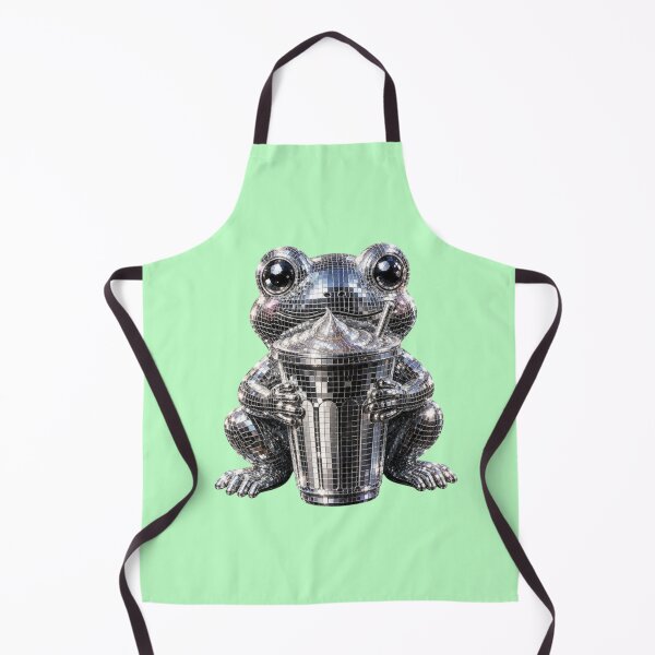 Artikelvorschau, Disco Matcha Frog - Cute Retro Frog Aesthetic entworfen und verkauft von TessHandmadeCreation .