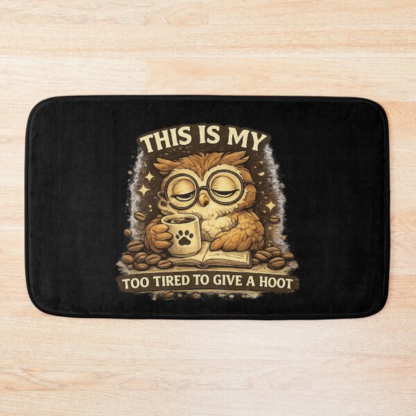 Item preview, Too Tired To Give A Hoot Funny Owl Coffee Lover Introvert designed and sold by Hobby-up.