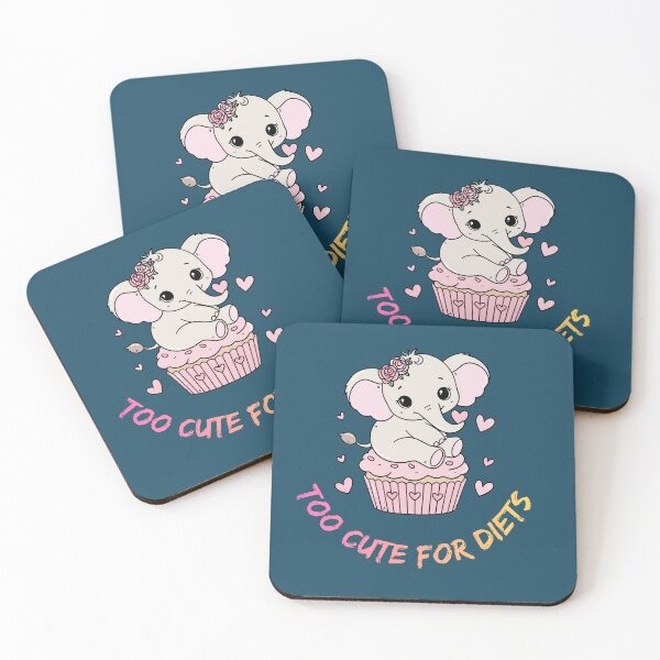Item preview, Sweet elephant spreading adorable dessert happiness designed and sold by LEEVISWA.