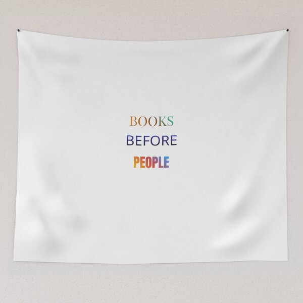 Item preview, Minimalist design for introverts who always choose books first ? designed and sold by BookedAndDesign.