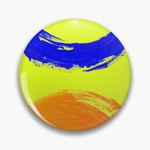Item preview, Zen Circles, Blue Orange Minimalist Art, Modern Zen Design designed and sold by helgekerler.