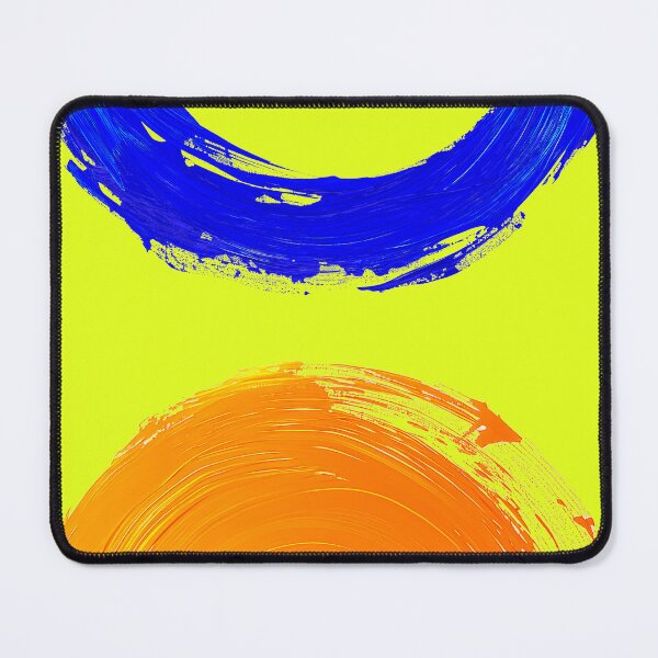 Item preview, Zen Circles, Blue Orange Minimalist Art, Modern Zen Design designed and sold by helgekerler.
