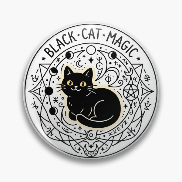 Item preview, Mystical Cosmic Cat Familiar Occult Emblem designed and sold by Spiritualwall.