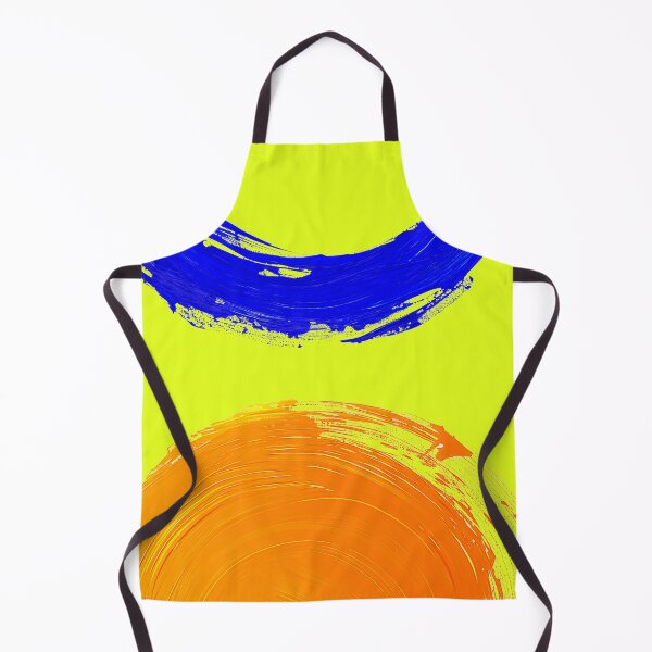 Item preview, Zen Circles, Blue Orange Minimalist Art, Modern Zen Design designed and sold by helgekerler.