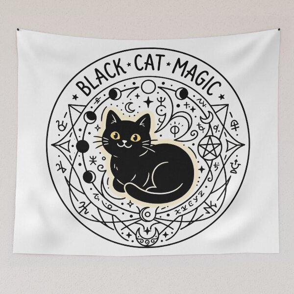 Item preview, Mystical Cosmic Cat Familiar Occult Emblem designed and sold by Spiritualwall.