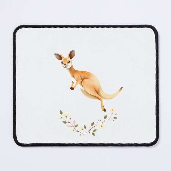 Item preview, Cute Kangaroo Leaping Over Blossom Branch designed and sold by Passionread.