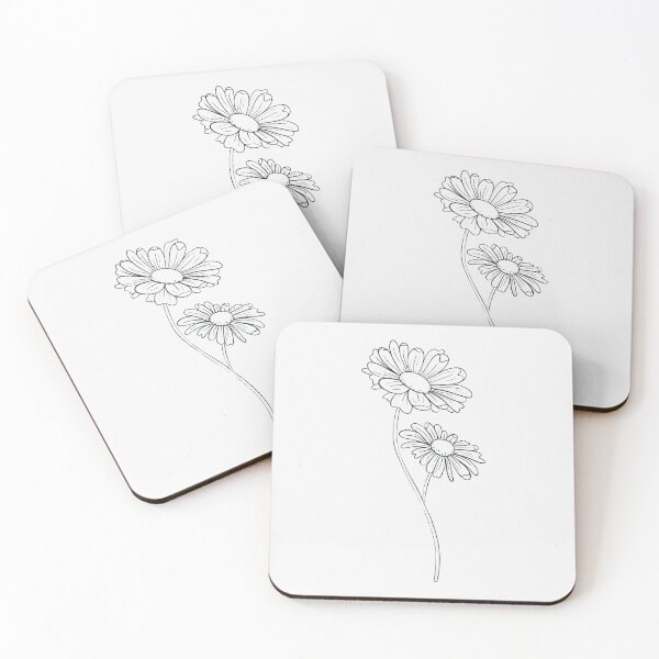 Item preview, Daisy April Birth Flower Pretty Line Drawing designed and sold by winterpumpkin.