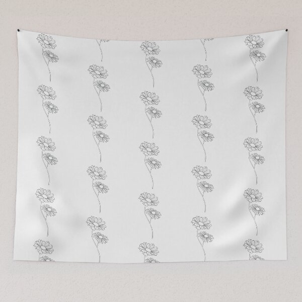 Item preview, Daisy April Birth Flower Pretty Line Drawing designed and sold by winterpumpkin.
