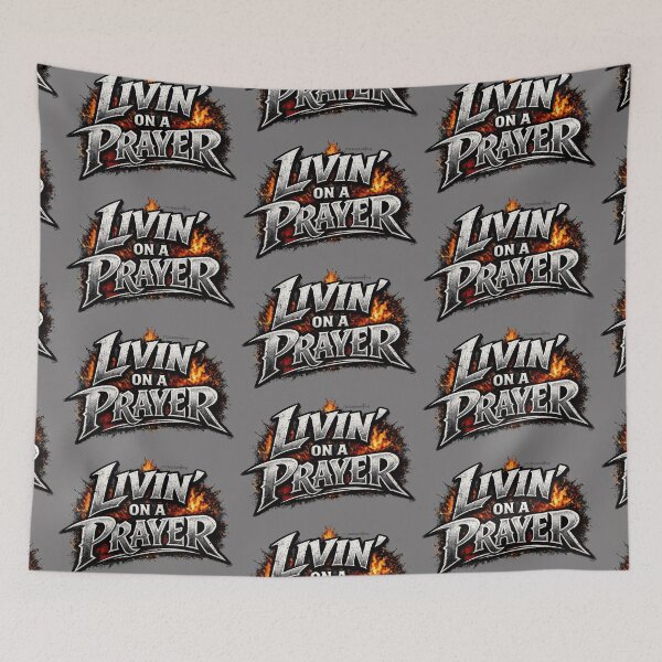 Item preview, I don’t know if we are halfway there But we should be Livin’ on a Prayer let us pray without ceasing Keep knocking Keep seeking and you will Find God designed and sold by FTLOG.