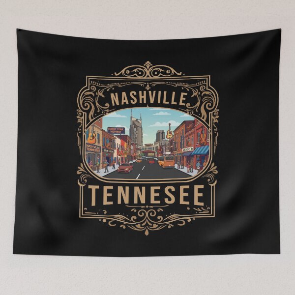 Item preview, Nashville Souvenir Men Tennessee Skyline Nashville designed and sold by DSWShirts.