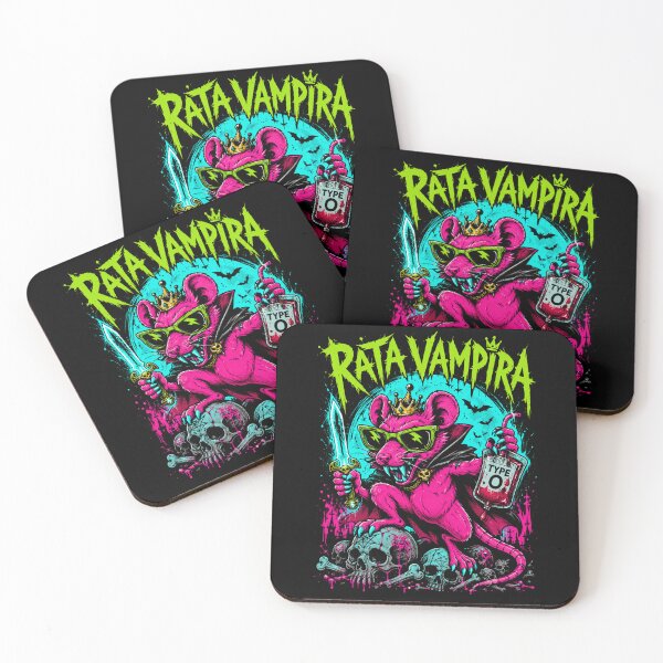 Item preview, Rata Vampire Neon Pink Street Punk designed and sold by FocusedPatterns.