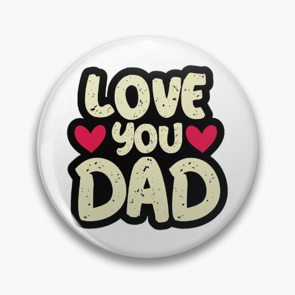 Item preview, Love You Dad Sticker – Emotional Father’s Day Gift, Handwritten Script Design designed and sold by RetroSystemCo.