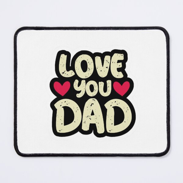 Item preview, Love You Dad Sticker – Emotional Father’s Day Gift, Handwritten Script Design designed and sold by RetroSystemCo.
