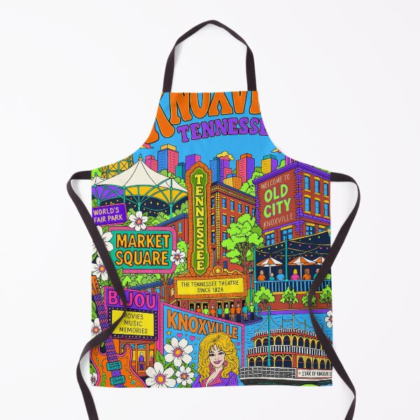 Item preview, Greetings from Knoxville Tennessee Retro Souvenir Poster designed and sold by Wornthinstudio.