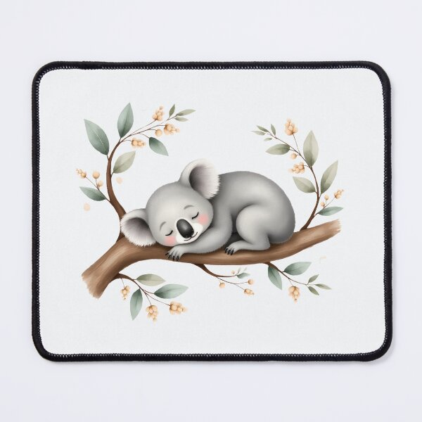 Item preview, Cute Sleeping Koala on Eucalyptus Branch designed and sold by Passionread.
