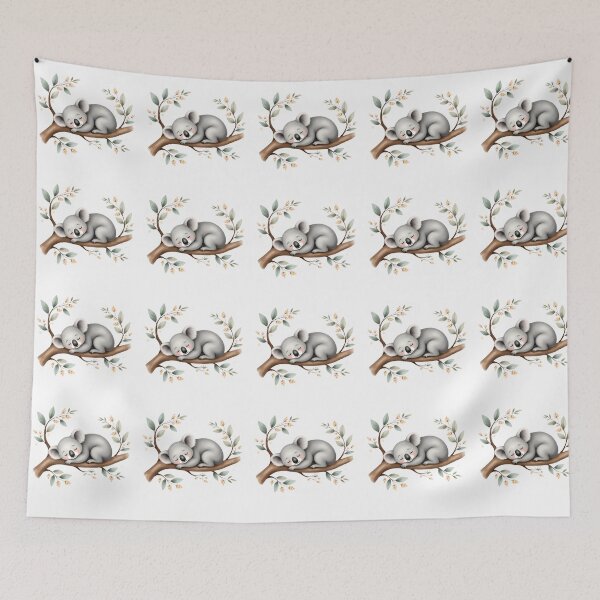 Item preview, Cute Sleeping Koala on Eucalyptus Branch designed and sold by Passionread.