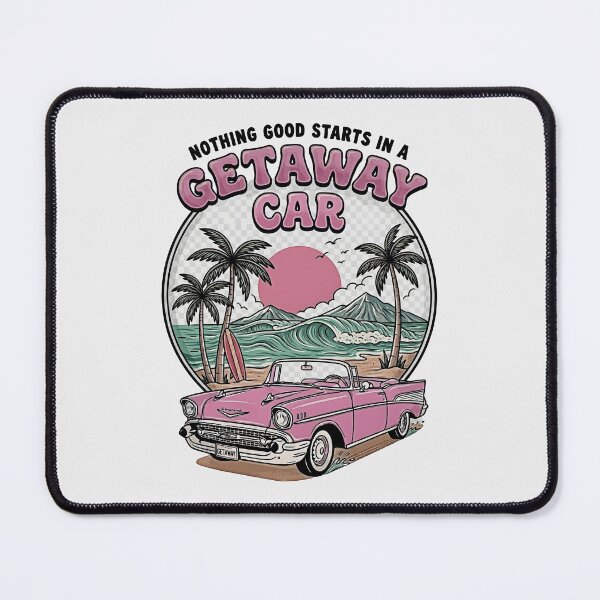 Item preview, Vintage Nothing Good in a Car Retro Getaway Car designed and sold by gear-posters.