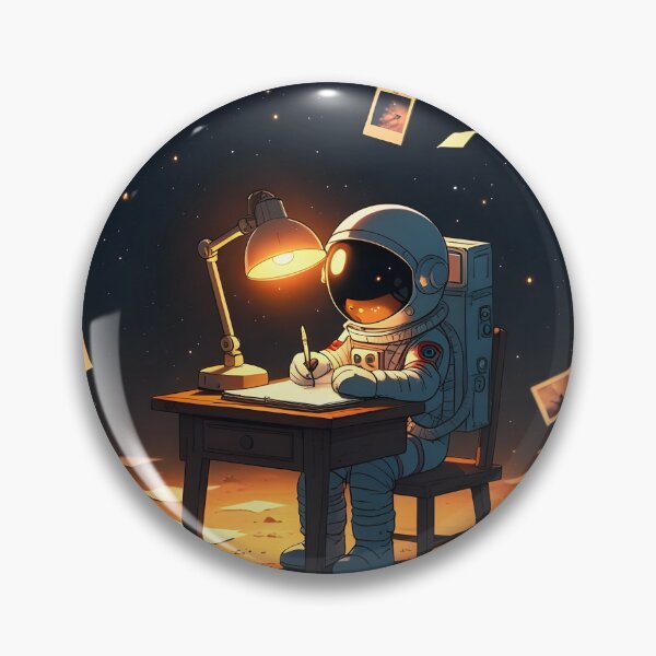 Item preview, Astronaut Writing by Lamplight designed and sold by MAWOdesign.